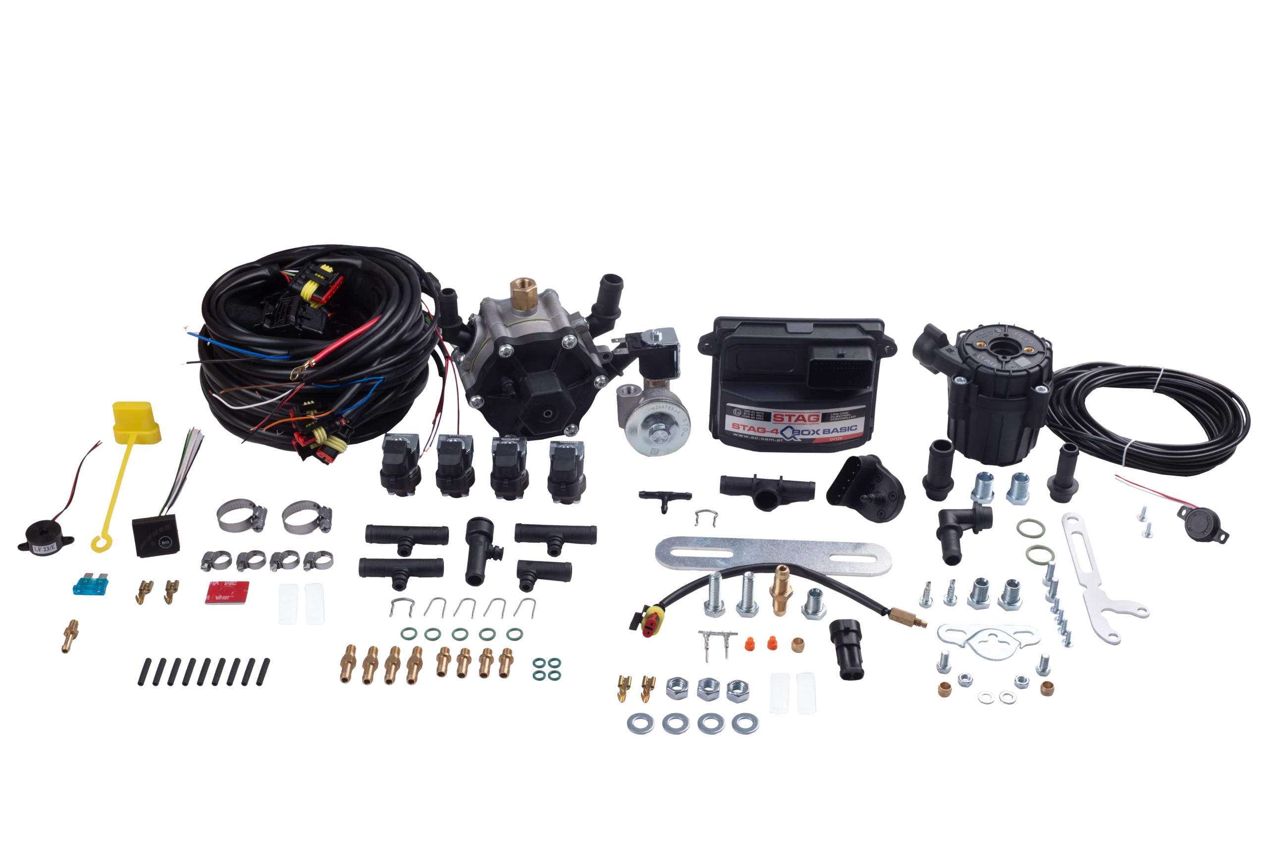 Мини-комплекты STAG 4 QBOX BASIC, Редуктор STAG R02, Форсунки STAG W05, фильтр Stag GF01 Мини-комплекты STAG 4 QBOX BASIC, Редуктор STAG R02, Форсунки STAG W05, фильтр Stag GF01
