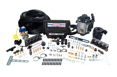 STAG 400 DPI 8 ц, Редуктор STAG R02 TWIN, Форсунки STAG W02 BFC, фильтр Stag GF01