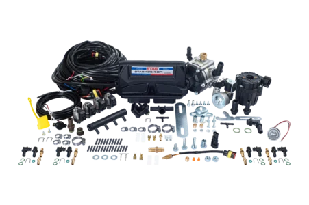 STAG 400 DPI 4 ц, Редуктор STAG R02 DPI, Форсунки STAG W031, фильтр Stag GF01